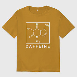 Футболка оверсайз мужская Структура Кофеина, цвет: горчичный