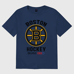 Футболка оверсайз мужская BOSTON BRUINS NHL, цвет: тёмно-синий