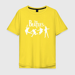 Футболка оверсайз мужская The Beatles, цвет: желтый