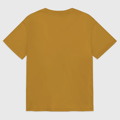 Мужская футболка оверсайз Dark Souls - Siegward / Горчичный – фото 2