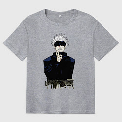 Футболка оверсайз мужская Jujutsu Kaisen - Satoru Gojou, цвет: меланж