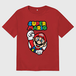 Футболка оверсайз мужская Mario, цвет: красный