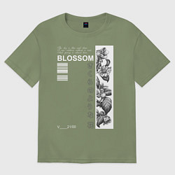 Футболка оверсайз мужская BLOSSOM, цвет: авокадо