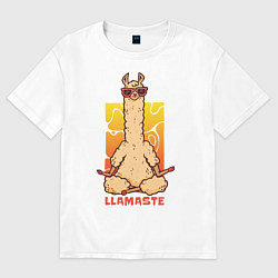Футболка оверсайз мужская Llamaste, цвет: белый