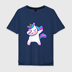 Мужская футболка оверсайз Cute unicorn
