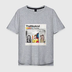 Футболка оверсайз мужская Thursday The Weeknd, цвет: меланж