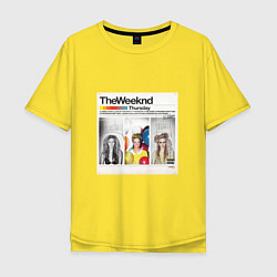 Футболка оверсайз мужская Thursday The Weeknd, цвет: желтый