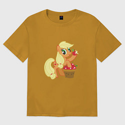 Футболка оверсайз мужская Applejack, цвет: горчичный