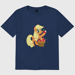 Футболка оверсайз мужская Applejack, цвет: тёмно-синий