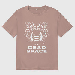 Футболка оверсайз мужская DEAD SPACE МЁРТВЫЙ КОСМОС, цвет: пыльно-розовый