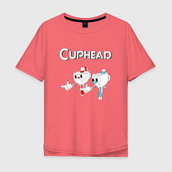 Мужская футболка оверсайз Cuphead