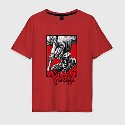 Футболка оверсайз мужская BERSERK БЕРСЕРК, цвет: красный