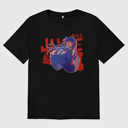 Футболка оверсайз мужская June 1983, цвет: черный