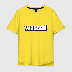 Футболка оверсайз мужская WASTED, цвет: желтый