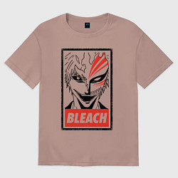 Футболка оверсайз мужская HOLLOW ICHIGO, цвет: пыльно-розовый
