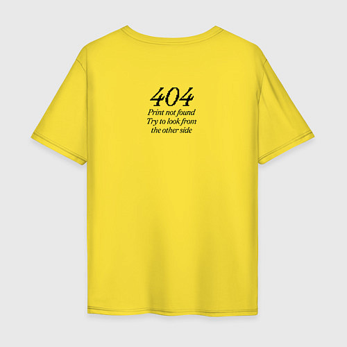 Мужская футболка оверсайз Ошибка Windows 95 / Желтый – фото 2