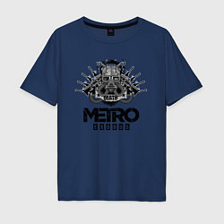 Мужская футболка оверсайз Metro death Призрак сталкер