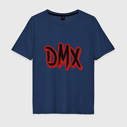Футболка оверсайз мужская DMX Rap, цвет: тёмно-синий