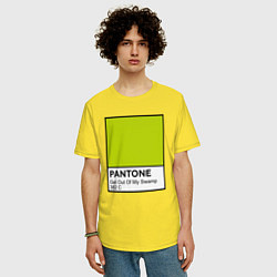 Футболка оверсайз мужская Shrek: Pantone Color, цвет: желтый — фото 2