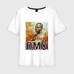 Футболка оверсайз мужская DMX on Fire, цвет: белый