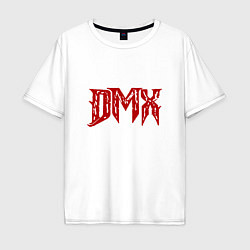 Футболка оверсайз мужская DMX Logo, цвет: белый