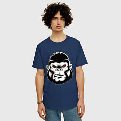 Футболка оверсайз мужская Bad Monkey, цвет: тёмно-синий — фото 2