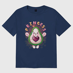 Футболка оверсайз мужская Авокадо принцесса, цвет: тёмно-синий