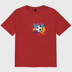 Мужская футболка оверсайз Abstrct ball