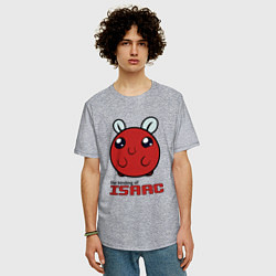 Футболка оверсайз мужская The binding of isaac Monsters, цвет: меланж — фото 2