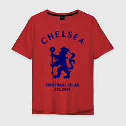 Футболка оверсайз мужская Chelsea Est. 1905, цвет: красный