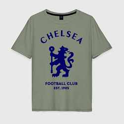 Футболка оверсайз мужская Chelsea Est. 1905, цвет: авокадо