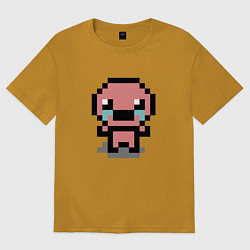 Футболка оверсайз мужская Pixel isaac, цвет: горчичный