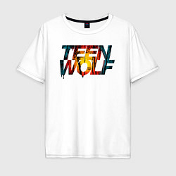 Футболка оверсайз мужская Teen Wolf, цвет: белый