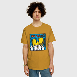 Футболка оверсайз мужская Wu-Tang People, цвет: горчичный — фото 2