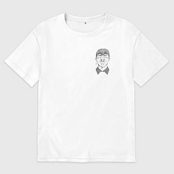 Футболка оверсайз мужская Эйкити Онидзука, цвет: белый