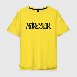 Футболка оверсайз мужская Maneskin, цвет: желтый