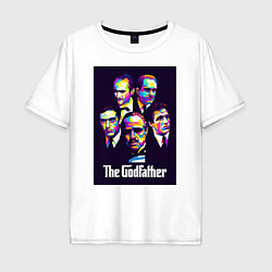 Футболка оверсайз мужская Godfather крестный отец, цвет: белый