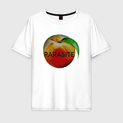 Футболка оверсайз мужская Parasite Peach, цвет: белый