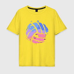 Футболка оверсайз мужская Summer Ball, цвет: желтый