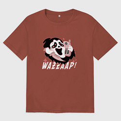 Мужская футболка оверсайз Очень страшное кино - Wazzaap Крик