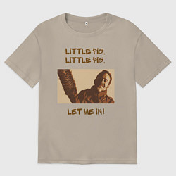 Футболка оверсайз мужская Negan, цвет: миндальный