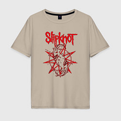 Мужская футболка оверсайз Slipknot Slip Goats Art