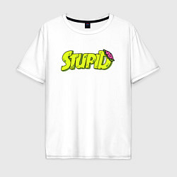 Мужская футболка оверсайз STUPID ЗОМБИ