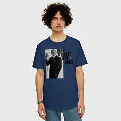 Футболка оверсайз мужская Не время умирать No Time To D, цвет: тёмно-синий — фото 2