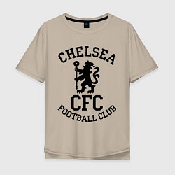 Футболка оверсайз мужская Chelsea CFC, цвет: миндальный