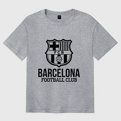 Футболка оверсайз мужская Barcelona FC, цвет: меланж