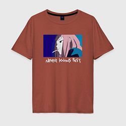 Мужская футболка оверсайз Never knows best color
