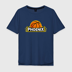 Футболка оверсайз мужская Phoenix Basketball, цвет: тёмно-синий