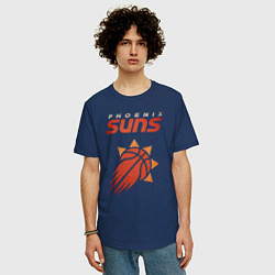Футболка оверсайз мужская Phoenix Suns, цвет: тёмно-синий — фото 2