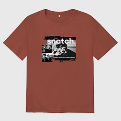 Футболка оверсайз мужская Большой куш: Ави Деновиц, цвет: кирпичный